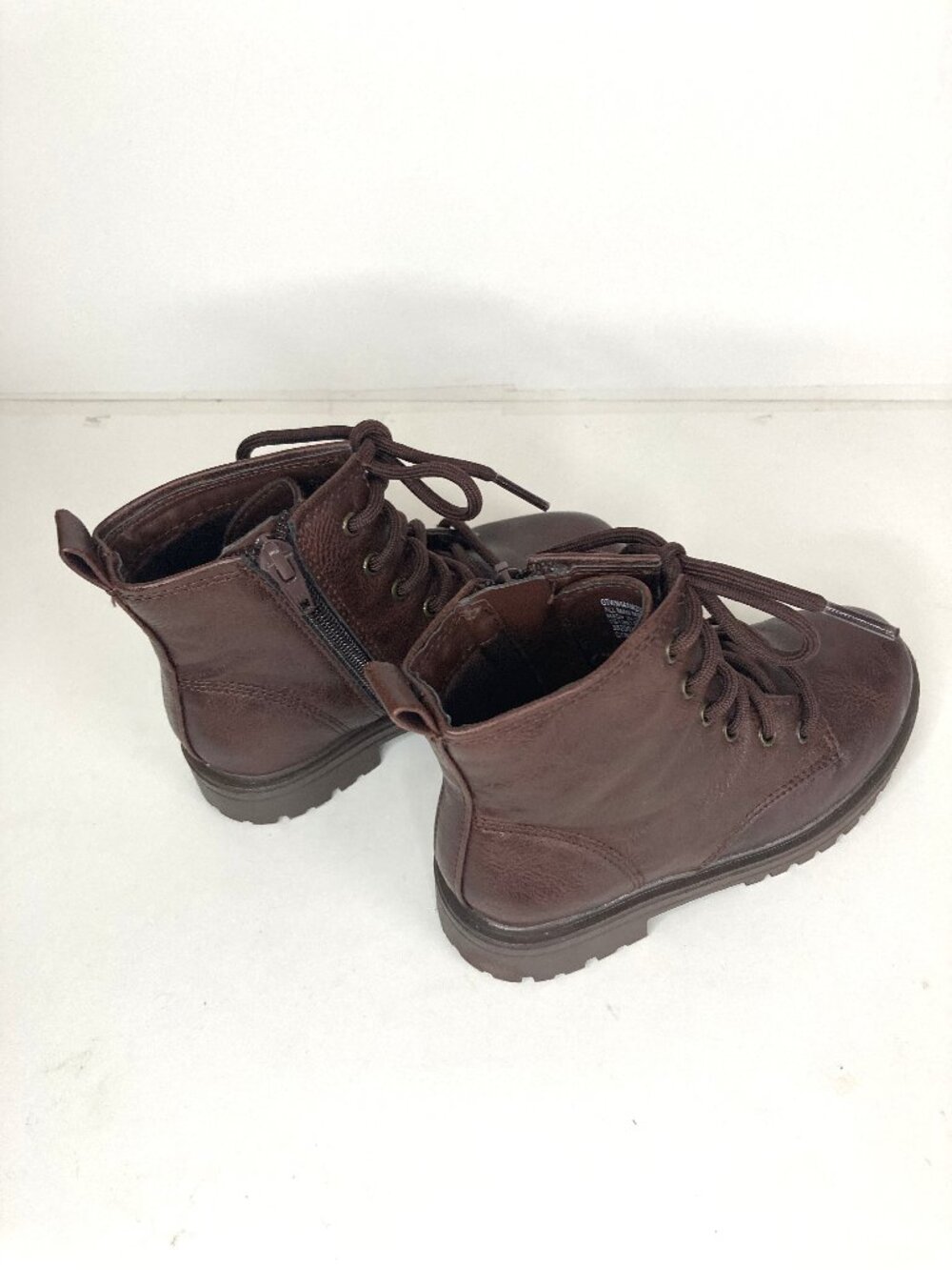 Wonder Nation Boys Brown High Top Boots/ Size 10 Toddler - Picture 3 of 9